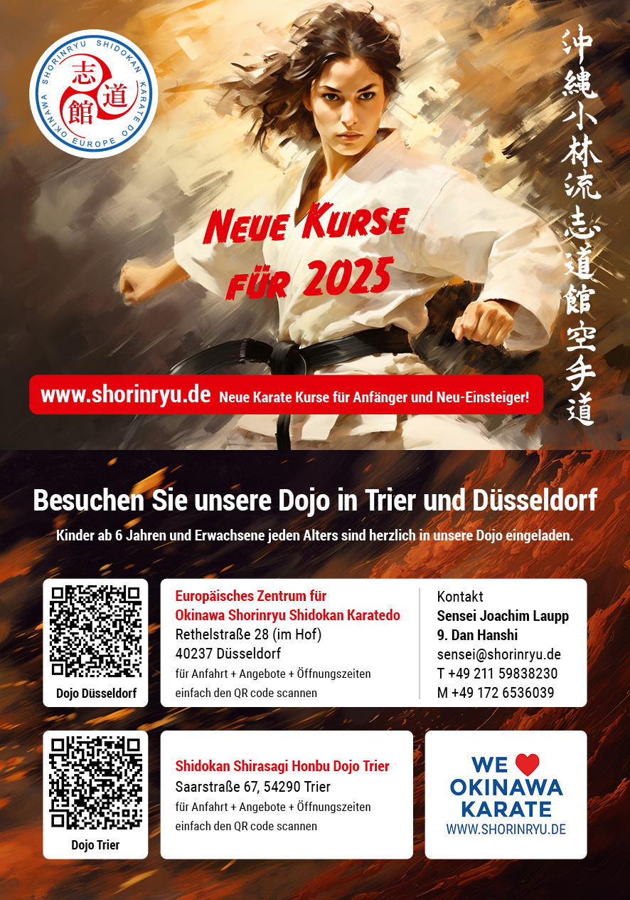 Aktion Neuer Karate Kurs 2025 Düsseldorf Trier