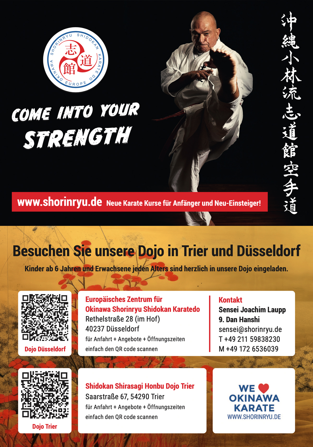 Aktion Neuer Karate Kurs 2025 Düsseldorf Trier